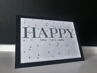 Handgemachte Geburtstagskarte #1 | HAPPY