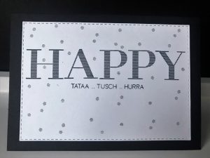 Handgemachte Geburtstagskarte #1 | HAPPY