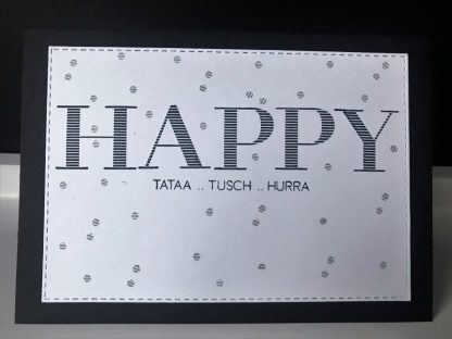 Handgemachte Geburtstagskarte #1 | HAPPY