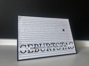 Handgemachte Geburtstagskarte #2 | HIP HIIP HURRA