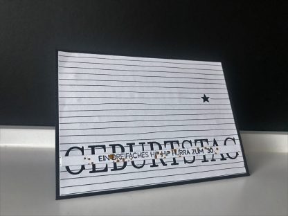 Handgemachte Geburtstagskarte #2 | HIP HIIP HURRA