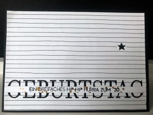 Handgemachte Geburtstagskarte #2 | HIP HIIP HURRA