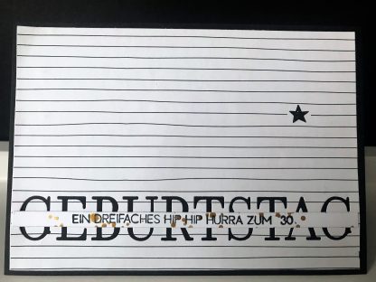 Handgemachte Geburtstagskarte #2 | HIP HIIP HURRA