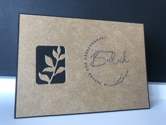Handgemachte Trauerkarte #2 | HERZLICHES Beileid