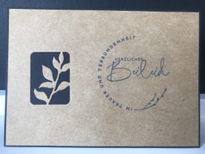 Handgemachte Trauerkarte #2 | HERZLICHES Beileid