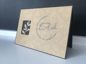 Handgemachte Trauerkarte #2 | HERZLICHES Beileid