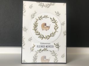 Handgemachte Grußkarte Hallo Baby #1 | Willkommen kleiner Mensch