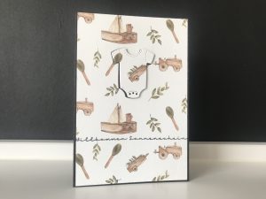 Handgemachte Grußkarte Hallo Baby #3 | Willkommen Sonnenschein
