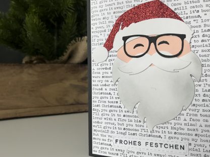 Handgemachte Grußkarte Weihnachten #5 | Last Christmas Santa