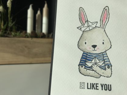 Osterkarte #2 | Käpt'n Hasenherz - Ei like you