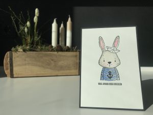 Osterkarte #2 | Käpt'n Hasenherz - Viel Spaß beim Suchen