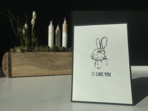 Osterkarte #3 | Hasenskizzen Hase #2